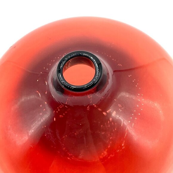 IKEA Vintage 2000 Salong Cranberry Red Glass Round Bud Vase Johanna Jelinek - Picture 4 of 5